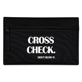 Cross Check Don't Blow It Funny Quote Flight - Federtasche - Schwarz - Vorne