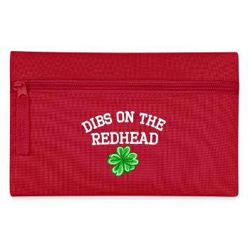 Dibs On The Redhead cooler Lustige St Patricks Day - Federtasche - Rot - Vorne