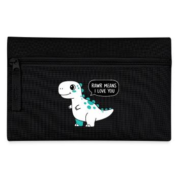 Rawr bedeutet, dass ich dich liebe - Federtasche - Schwarz - Vorne