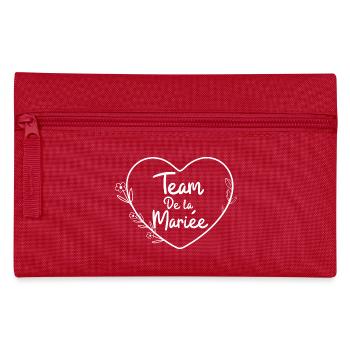 Team de La mariée cœur floral - Trousse - rouge - Devant