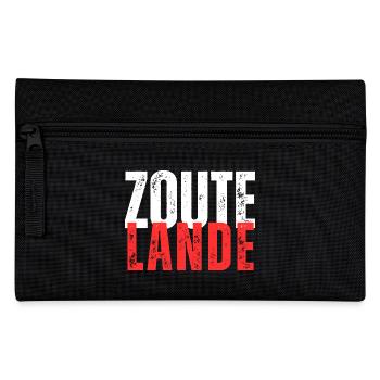 Zoutelande blanc rouge lettrage - Trousse - noir - Devant