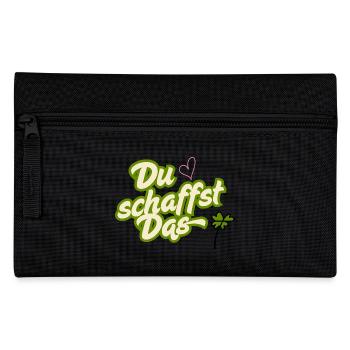 Du schaffst das - Federtasche - Schwarz - Vorne
