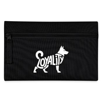Loyalität - Cooler Hund Haustier Aufkleber - Federtasche - Schwarz - Vorne