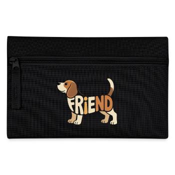 Beagle Friend - Cool Pet Logo - Pencil Case - black - Front
