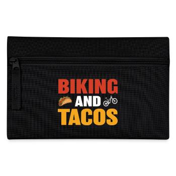 Biking und Tacos Design für Freizeit - Federtasche - Schwarz - Vorne