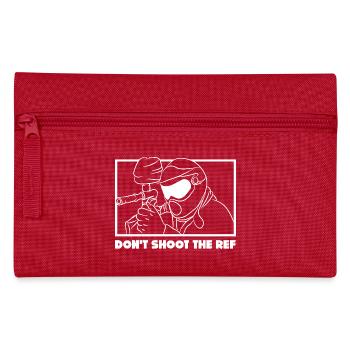 Don't Shoot the Ref – Funny Paintball Design - Pencil Case - red - Front