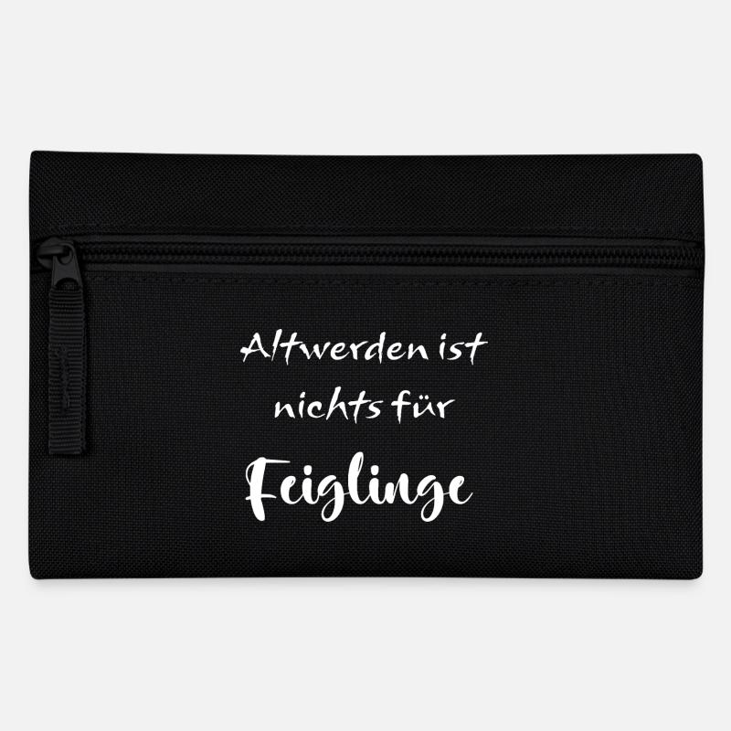 Growing old is not for cowards - Pencil Case - black