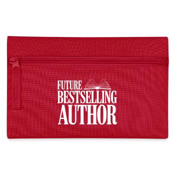 Future Bestselling Author - Pencil Case - red - Front