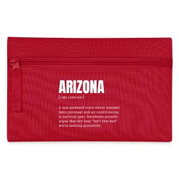 Arizona Sonnenkraft Grafik - Federtasche - Rot - Vorne