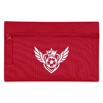 Blason de football - Trousse - rouge - Devant