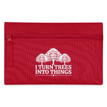 I Turn Trees Into Things Carpenter Humor carpenter - Trousse - rouge - Devant