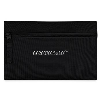 Planck Konstante Plancksches Wirkungsquantum - Federtasche - Schwarz - Vorne