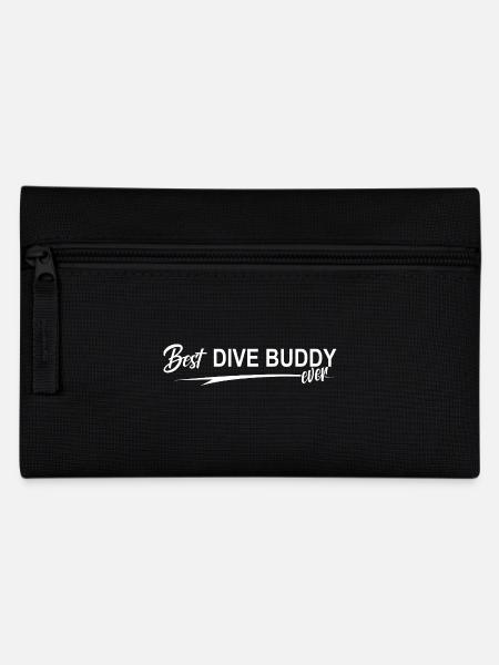 Bester Tauchbuddy für immer, Tauchen, Aquaholic - Federtasche - Schwarz