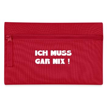 Je n’ai rien à faire Dire des dictons drôles - Trousse - rouge - Devant