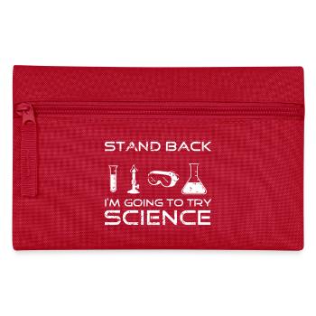 SCHRITT ZURÜCK - WISSENSCHAFT AM WERK! - Federtasche - Rot - Vorne