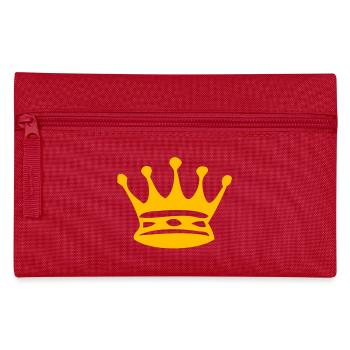 couronne jaune - Trousse - rouge - Devant