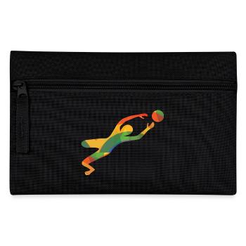 Colourful goalkeeper T-Shirts - Pencil Case - black - Front