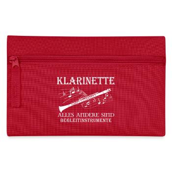 Klarinette - Federtasche - Rot - Vorne