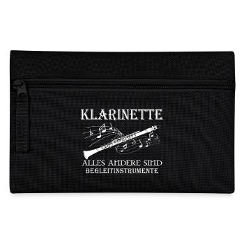 Klarinette - Federtasche - Schwarz - Vorne
