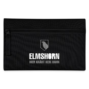 Elmshorn Krähe grau-weiß - Federtasche - Schwarz - Vorne