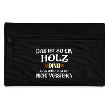 Holz Ding - Federtasche - Schwarz - Vorne