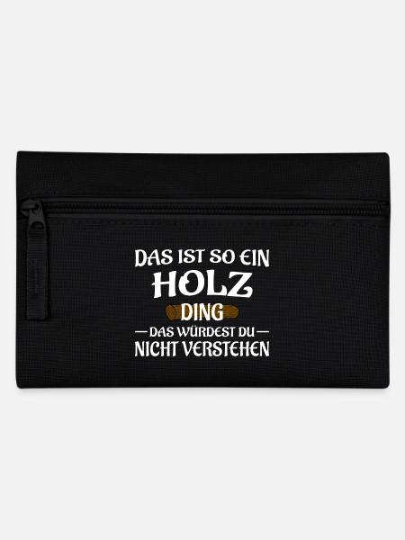 Holz Ding - Federtasche - Schwarz