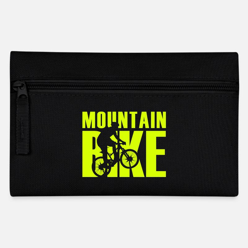 Mountain Bike Design (MTB) für Radfahrer - Federtasche - Schwarz