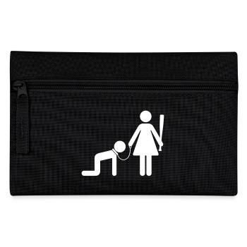 A Woman Holds A Man As A Slave - Pencil Case - black - Front