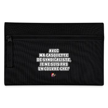 AVEC MA CASQUETTE DE SYNDICALISTE, JE NE SUIS PAS - Trousse - noir - Devant