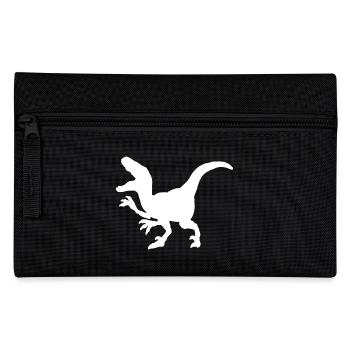 Dinosaurier: Velociraptor - Federtasche - Schwarz - Vorne