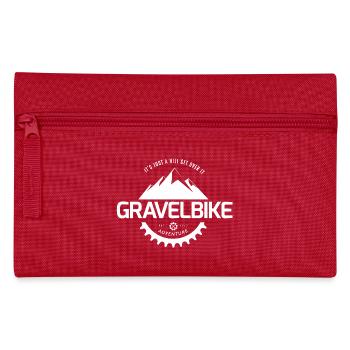 Gravel Bike: Its Just a Hill Get over it - Pencil Case - red - Front