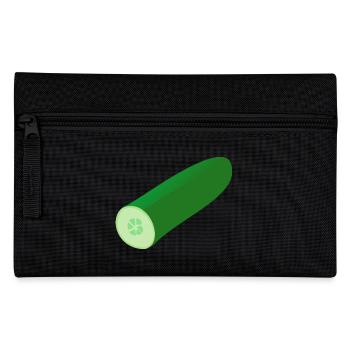 gurken cucumber cucumbers veggie gemuese vegetable - Federtasche - Schwarz - Vorne