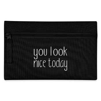 You look good today | Make others happy - Pencil Case - black - Front