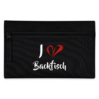Kirmis Fisch - I Love Backfisch - Federtasche - Schwarz - Vorne