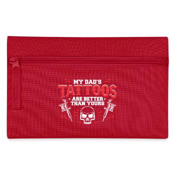 Mes papas tatouages sont mieux que le vôtre - Trousse - rouge - Devant