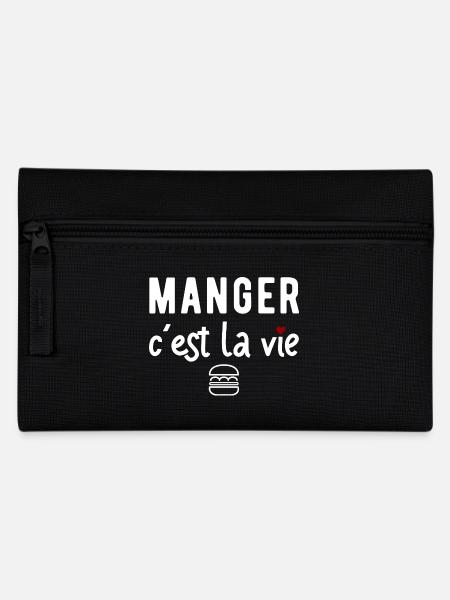 Manger cadeau humour - Trousse - noir