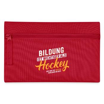 L'éducation est importante - le hockey - Trousse - rouge - Devant