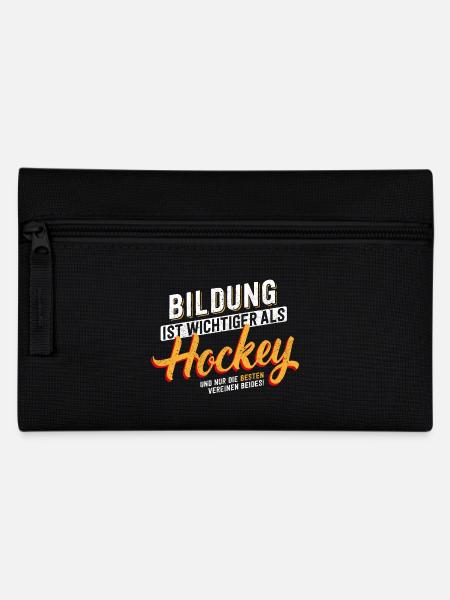 Education is important - hockey - Pencil Case - black
