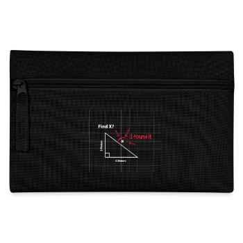 Finde X Mathe-Puzzle - Federtasche - Schwarz - Vorne
