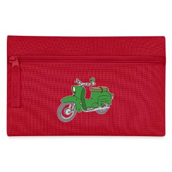 Green scooter Simson "Schwalbe" - Pencil Case - red - Front