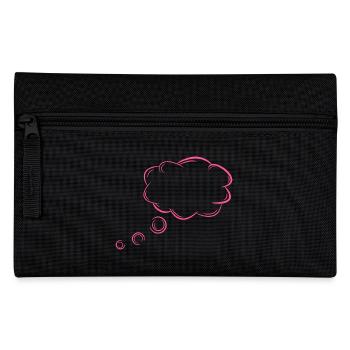 Gedankenblase Blase Gedanken Rosa - Pencil Case - black - Front
