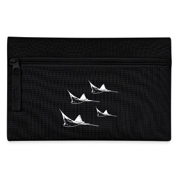 Eagle ray flight formation - Pencil Case - black - Front