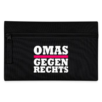 Omas gegen Rechts - Federtasche - Schwarz - Vorne
