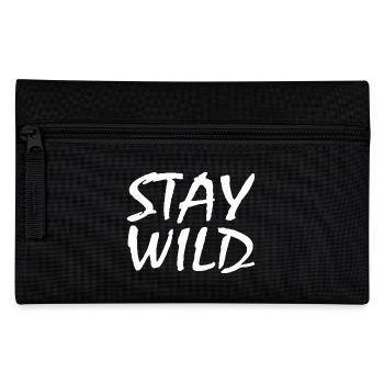 Stay Wild - Federtasche - Schwarz - Vorne