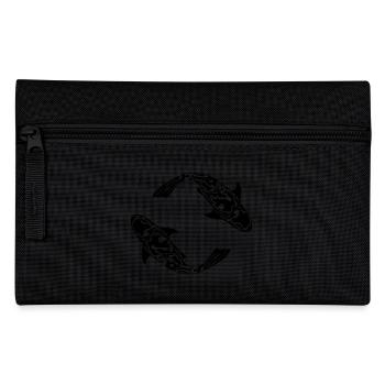 Deux poissons de carpe Koi Vector - Trousse - noir - Devant