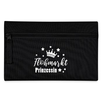 Flohmarkt Trödelmarkt Mädchen Geschenk - Federtasche - Schwarz - Vorne