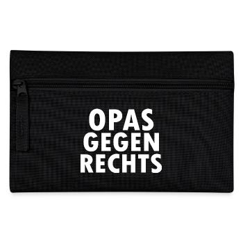 Opas gegen rechts - Federtasche - Schwarz - Vorne