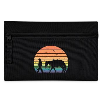 Retro Vintage Horseman Horse Lover Cadeau équestre - Trousse - noir - Devant