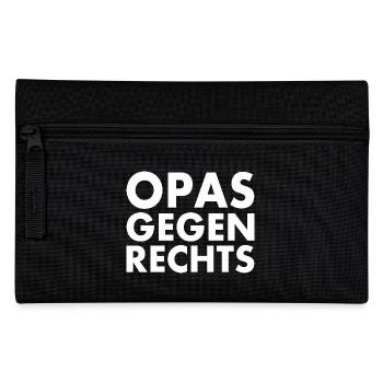 Opas gegen rechts - Federtasche - Schwarz - Vorne