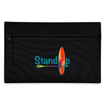 Stand up paddling lettering with paddle board - Pencil Case - black - Front